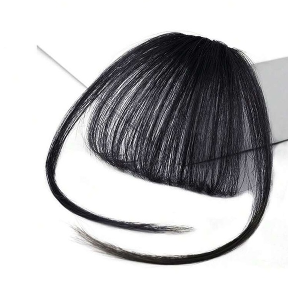 Clip In Front Bangs With Sideburns black - Picture 2 of 6